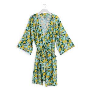 Vera Bradley Lemon Grove Knit Robe S/M New